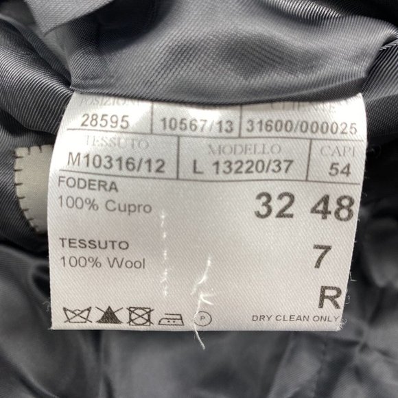 Canali Made In Italy Men's Wool 54 (44US)‎ Grey Blazer Sports Coat - Picture 4 of 4